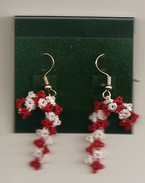 Earring Candy Canes
